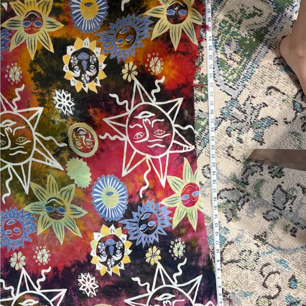 Colorful Sun and Moon Tapestry